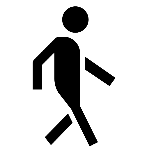 Walk, sharp icon