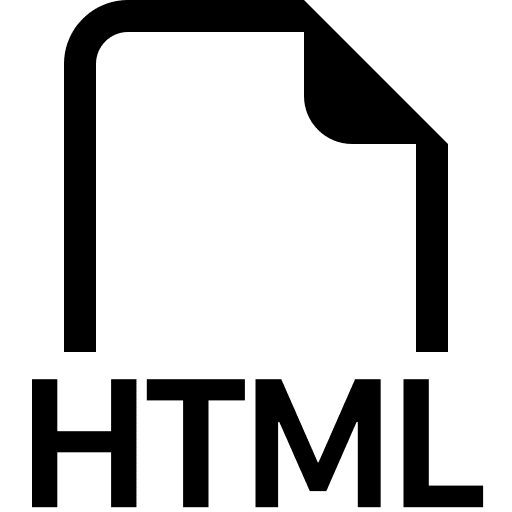 Filetype, html icon