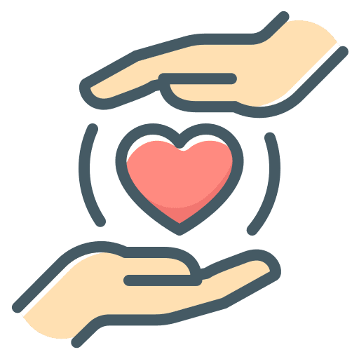 Love, care, hands icon