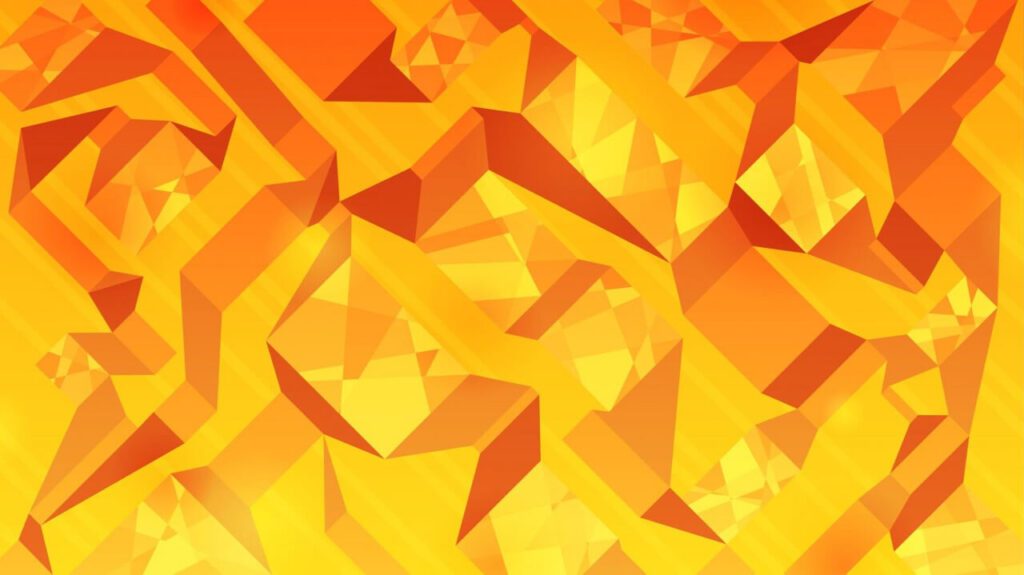 Orange Abstract Ribbons