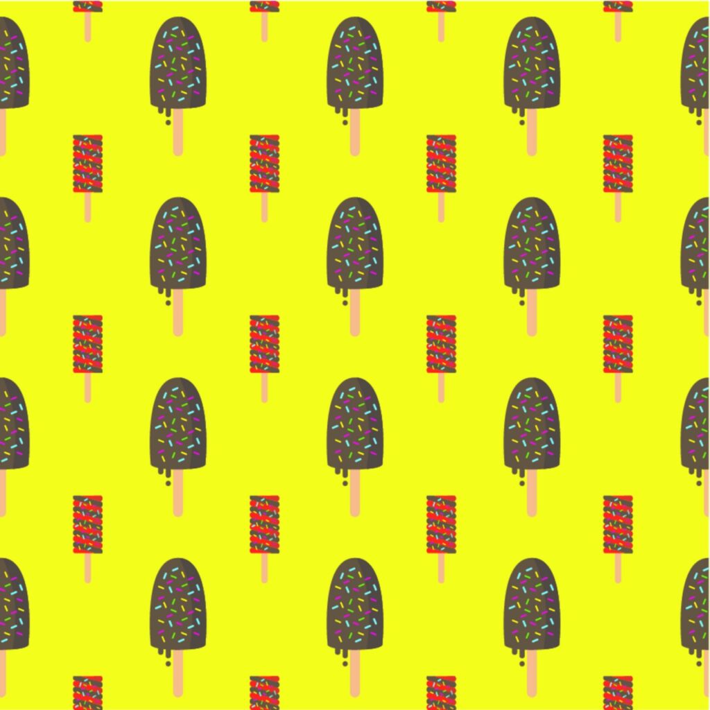 Ice Cream Pattern Background