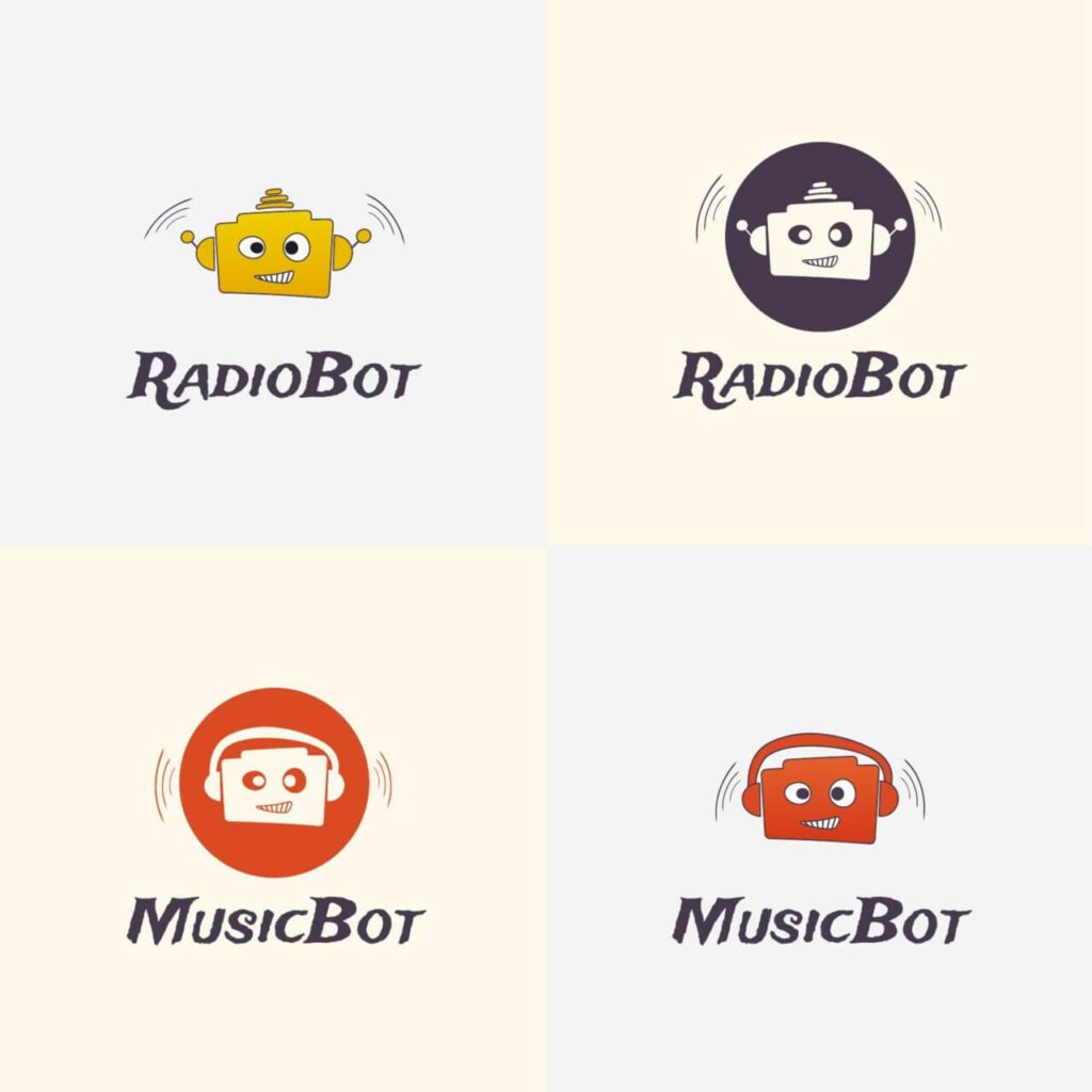 Radio Robot Vector Logo