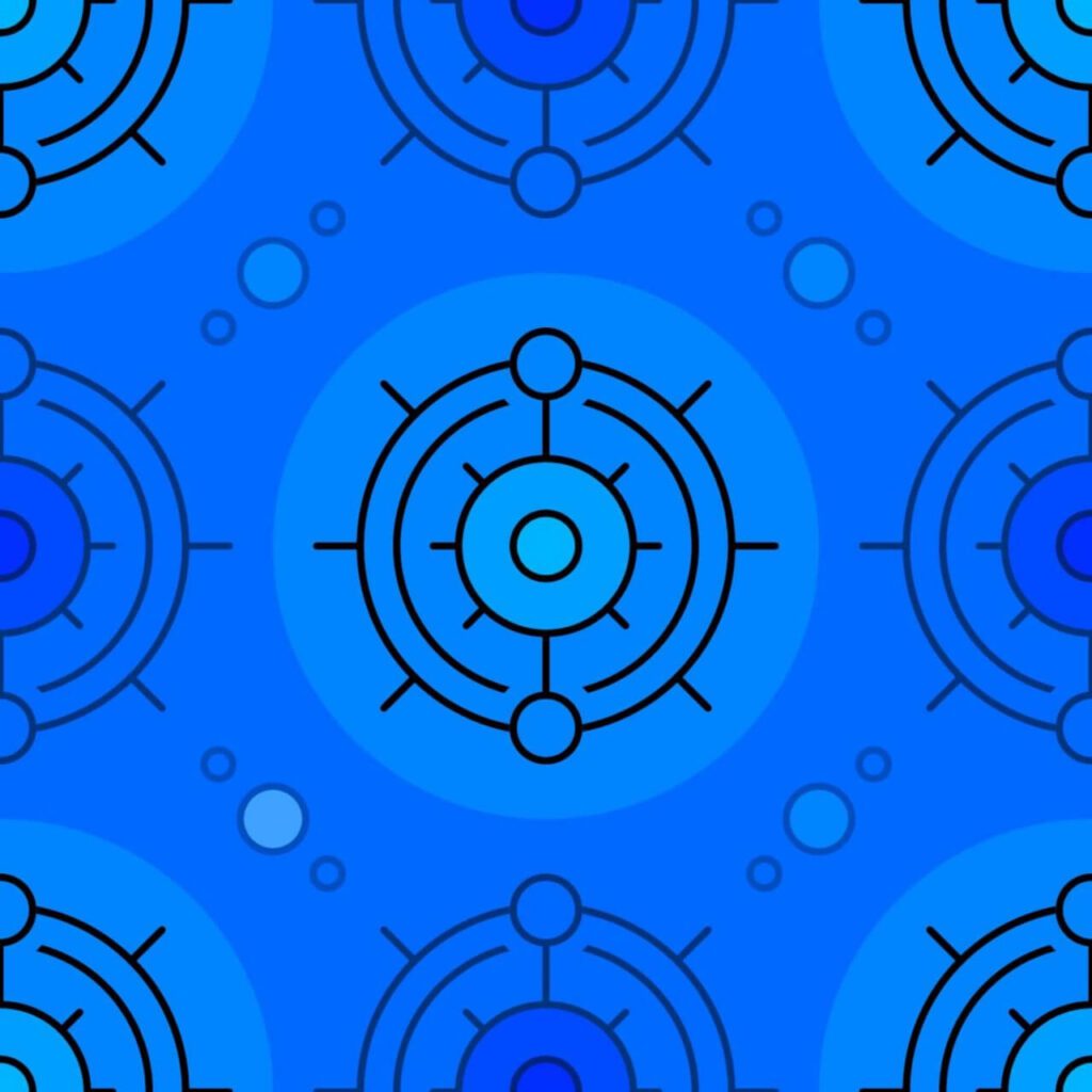 Blue Circles Pattern