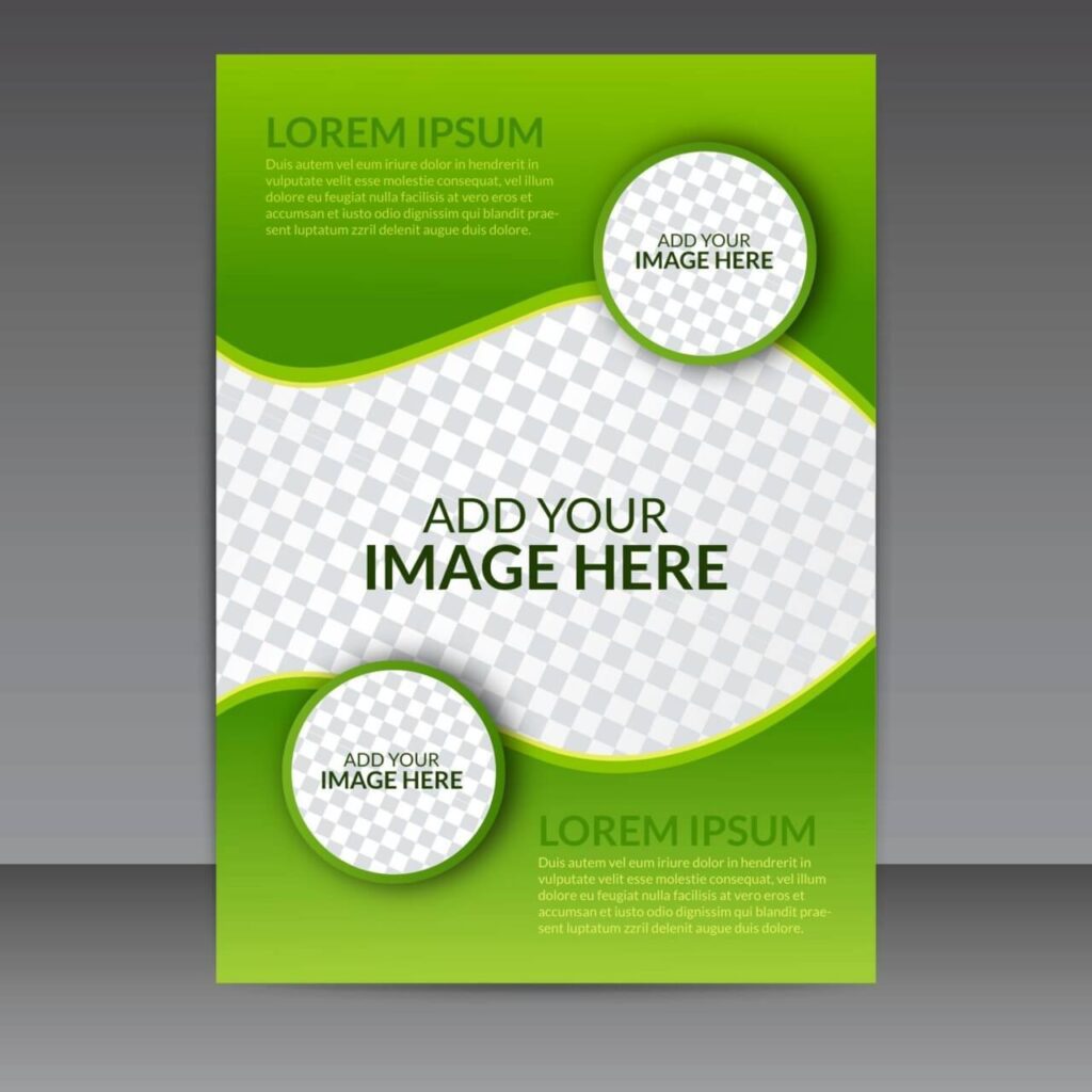 Green Business Vector Flyer Template