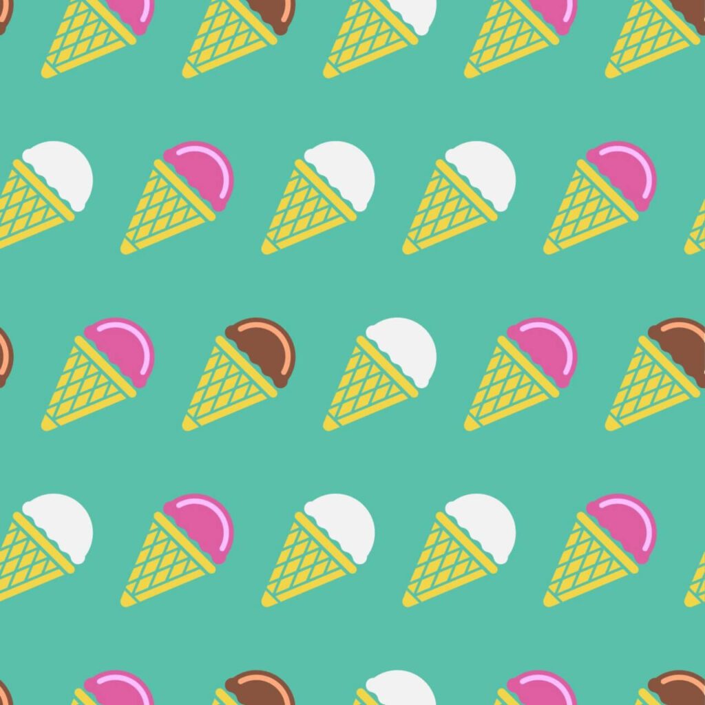 Ice cream pattern