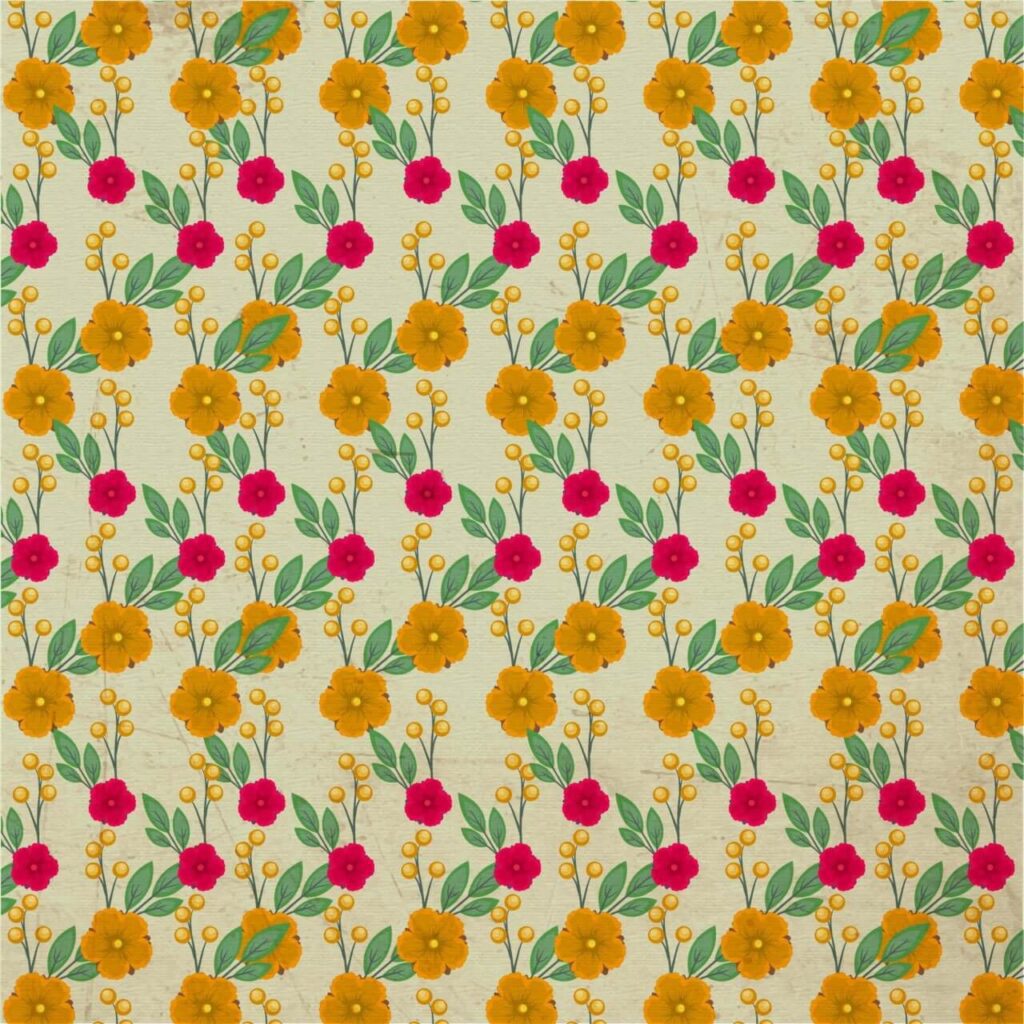 Vintage pattern with flowers