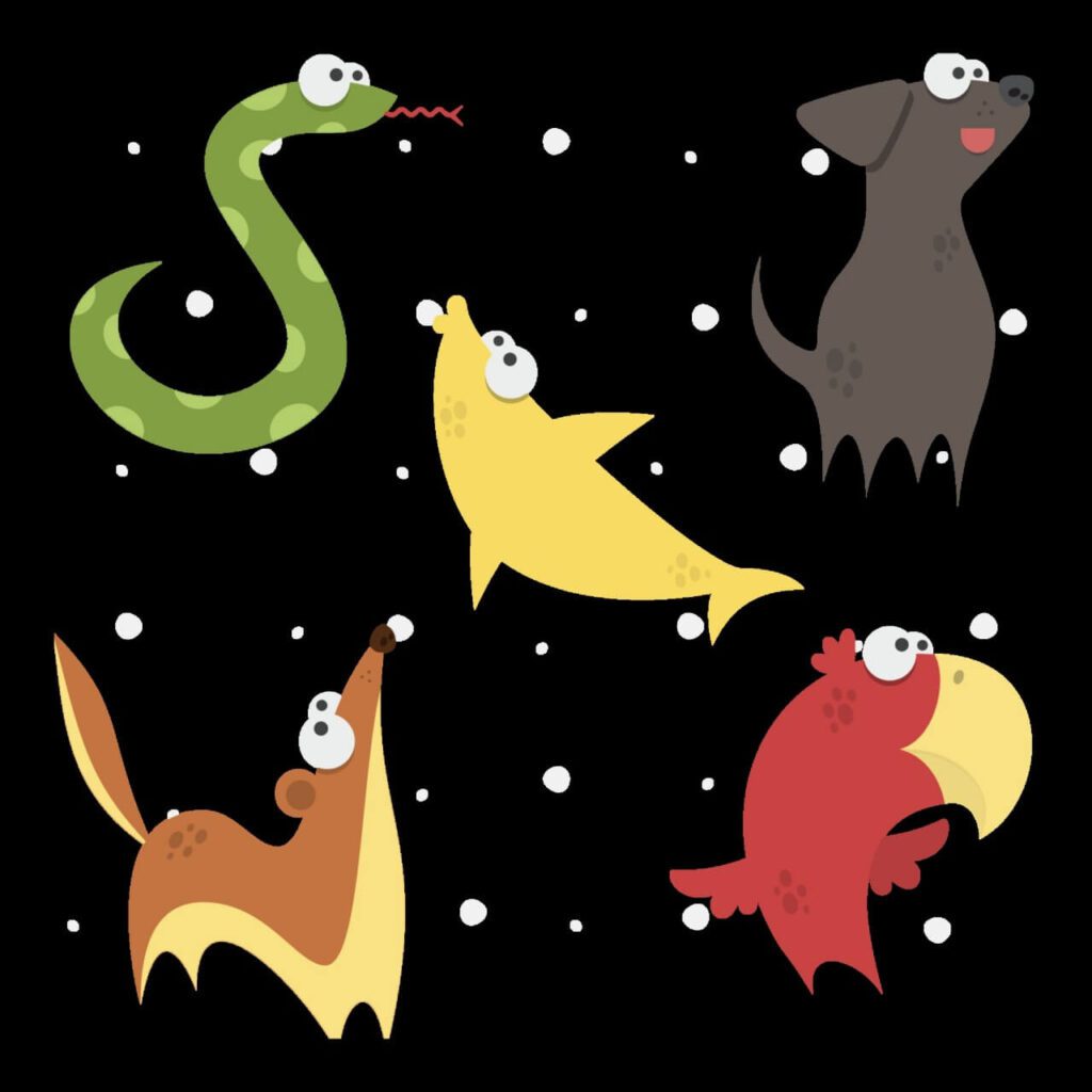 Cute Animals Vector Set 3