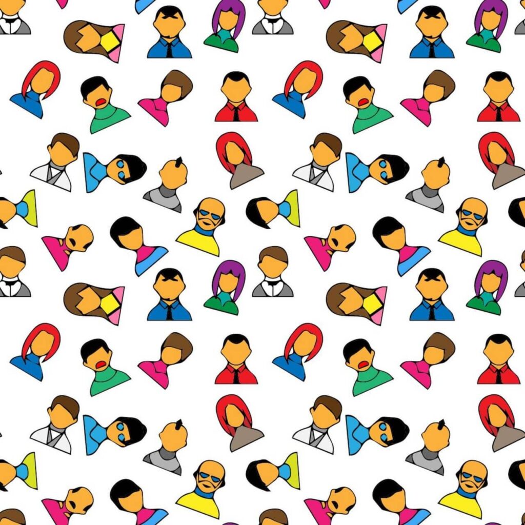 Various people pattern