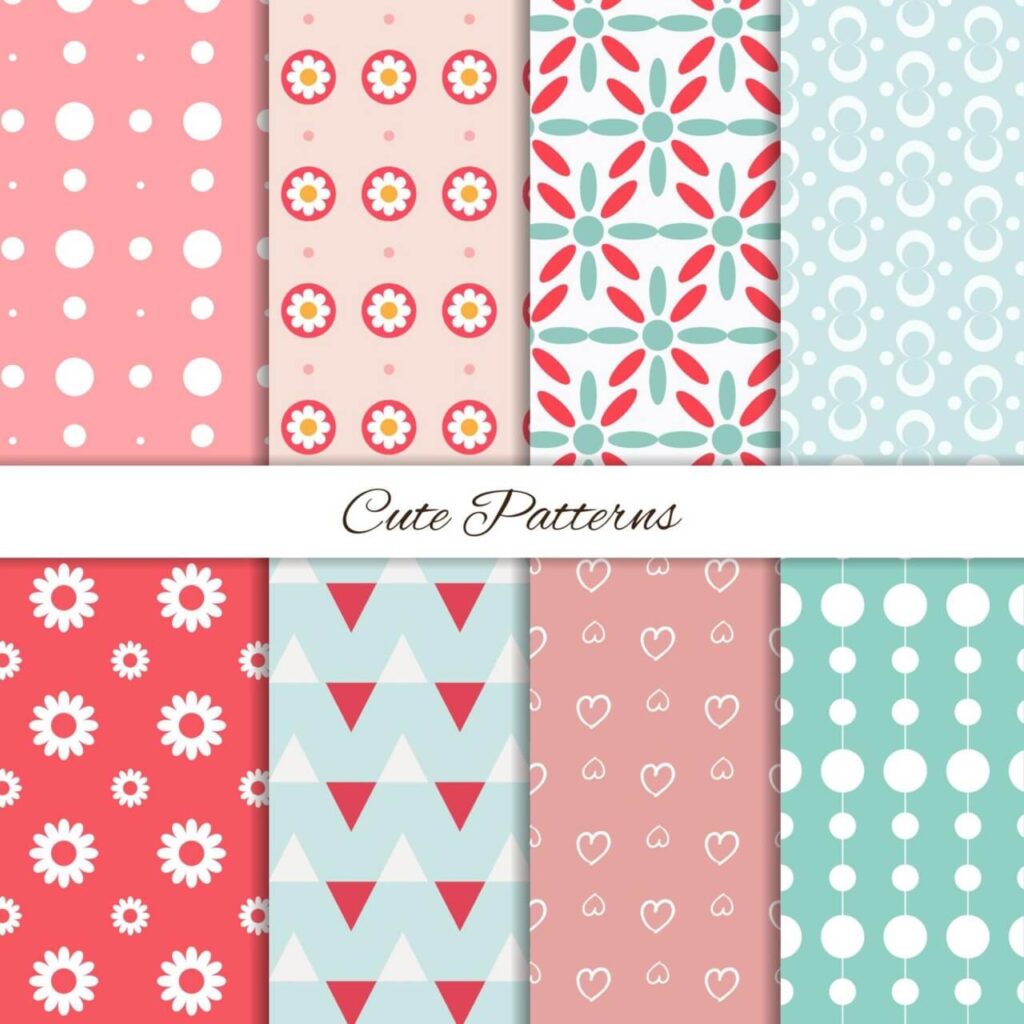 Seamless patterns set