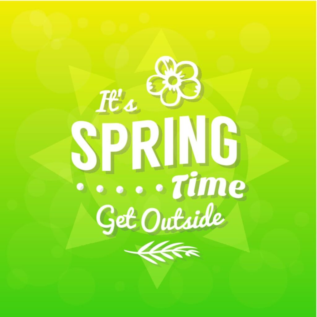 Spring Typographic Background