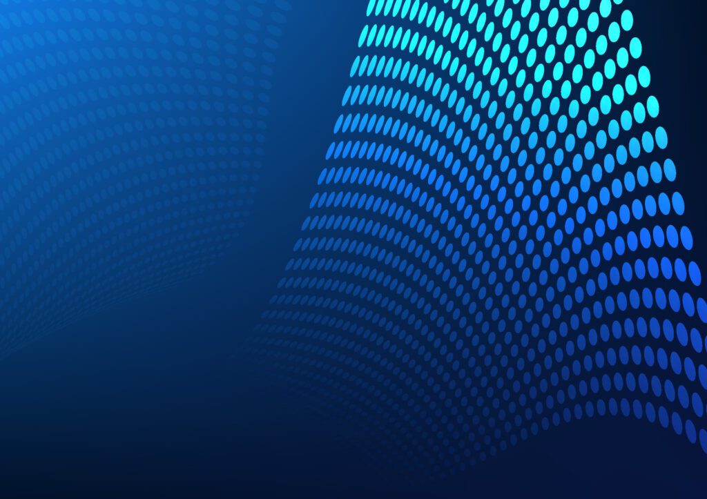 Abstract background Lines of points put together to form a curve with interesting dimensions. Wallpaper, Screen, Presentation, Vector Illustration. Free Vector