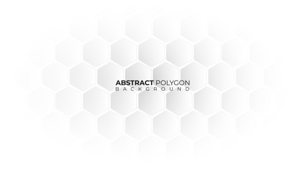 Abstract background white and grey polygon with gradient Free Vector