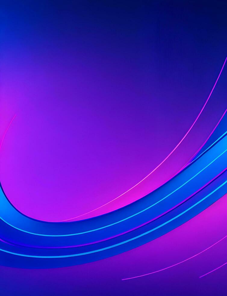 Abstract background with blue pink line and neonled light effect generated by ai Stock Free