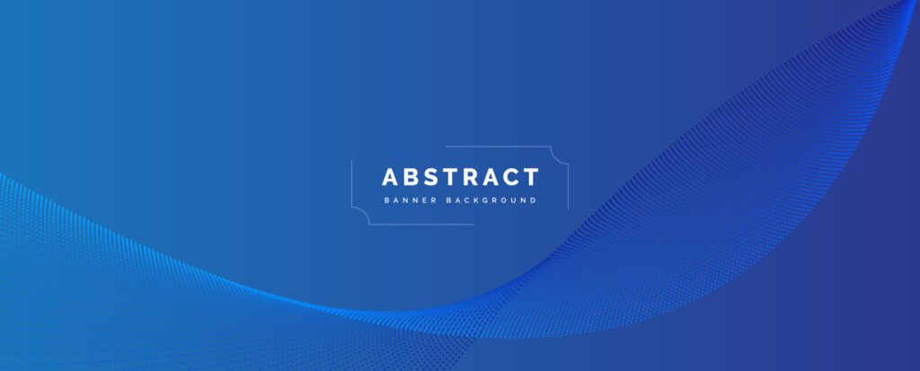 Abstract banner background with dynamic wavy particle Free Vector and Free SVG