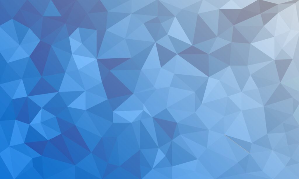 abstract Blue background, low poly textured triangle shapes in random pattern, trendy lowpoly background Free Vector