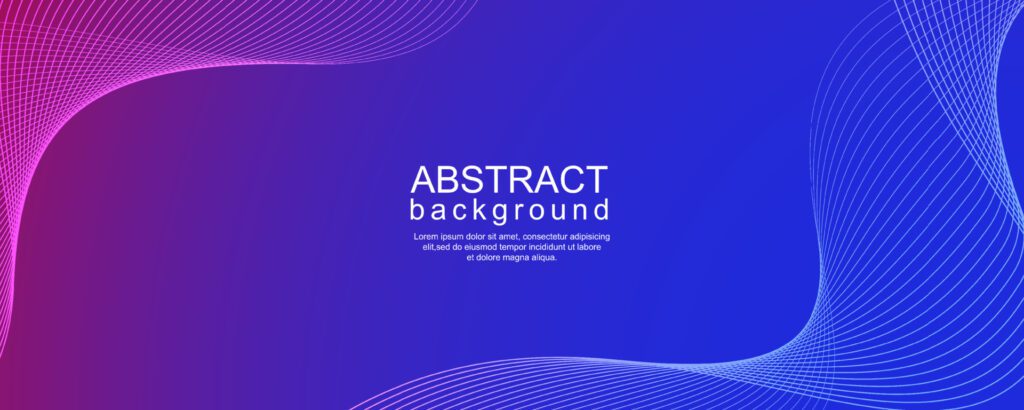 Abstract blue background with dynamic flowing lines Free Vector