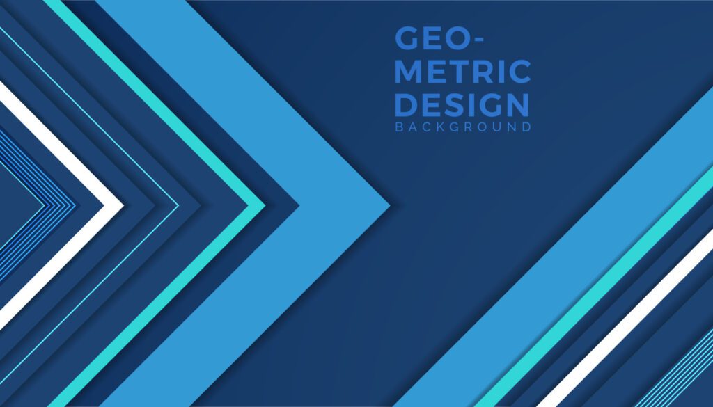 Abstract blue dinamic gradient geometric background Free Vector