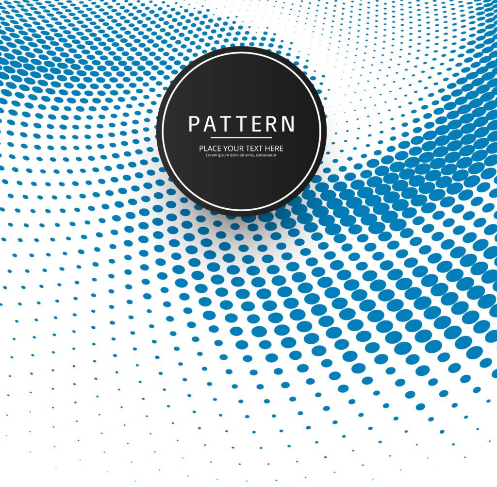 Abstract blue halftone patern background Free Vector