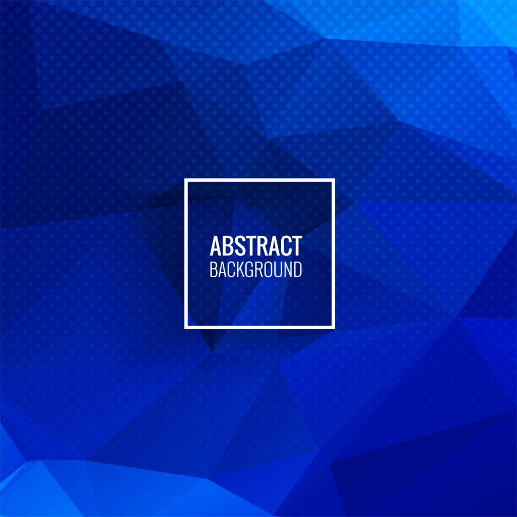 Abstract blue polygon geometric background Free Vector