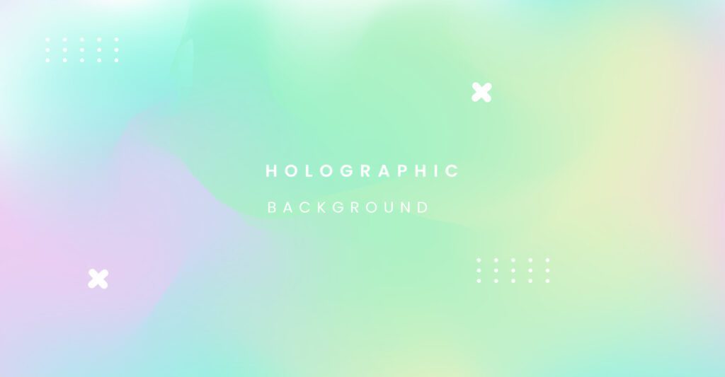 Abstract Blurred Holographic Background vector Free Vector