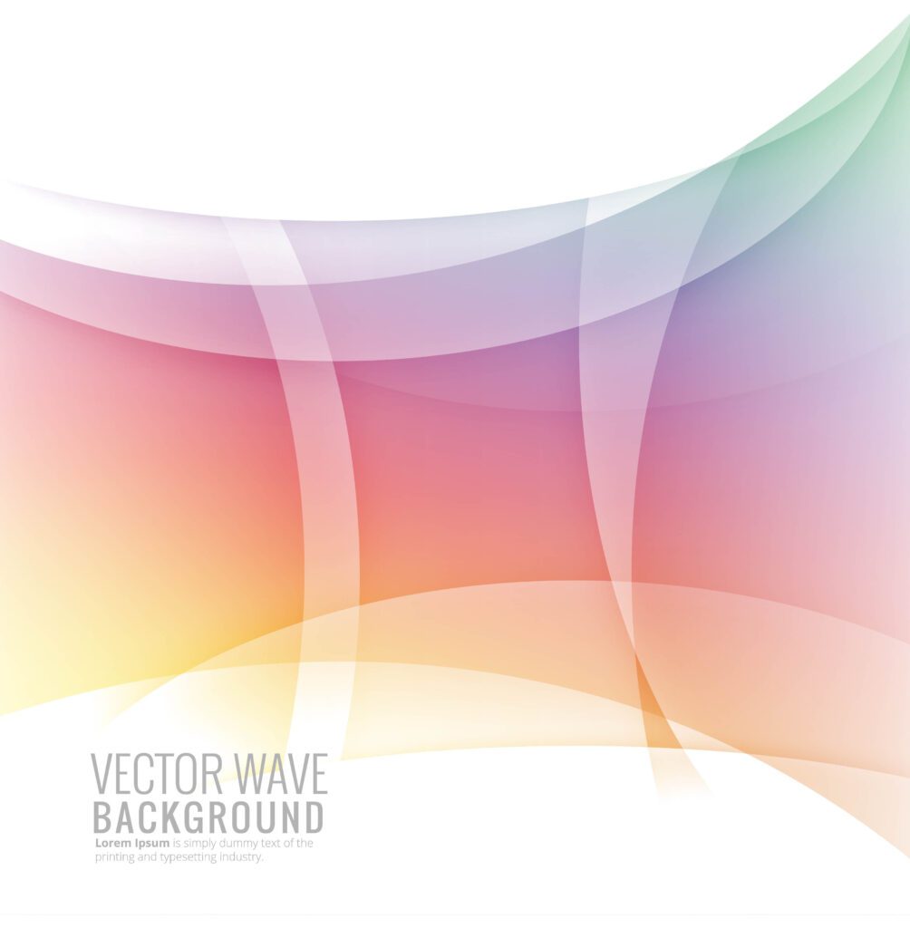 Abstract bright wave colorful background Free Vector