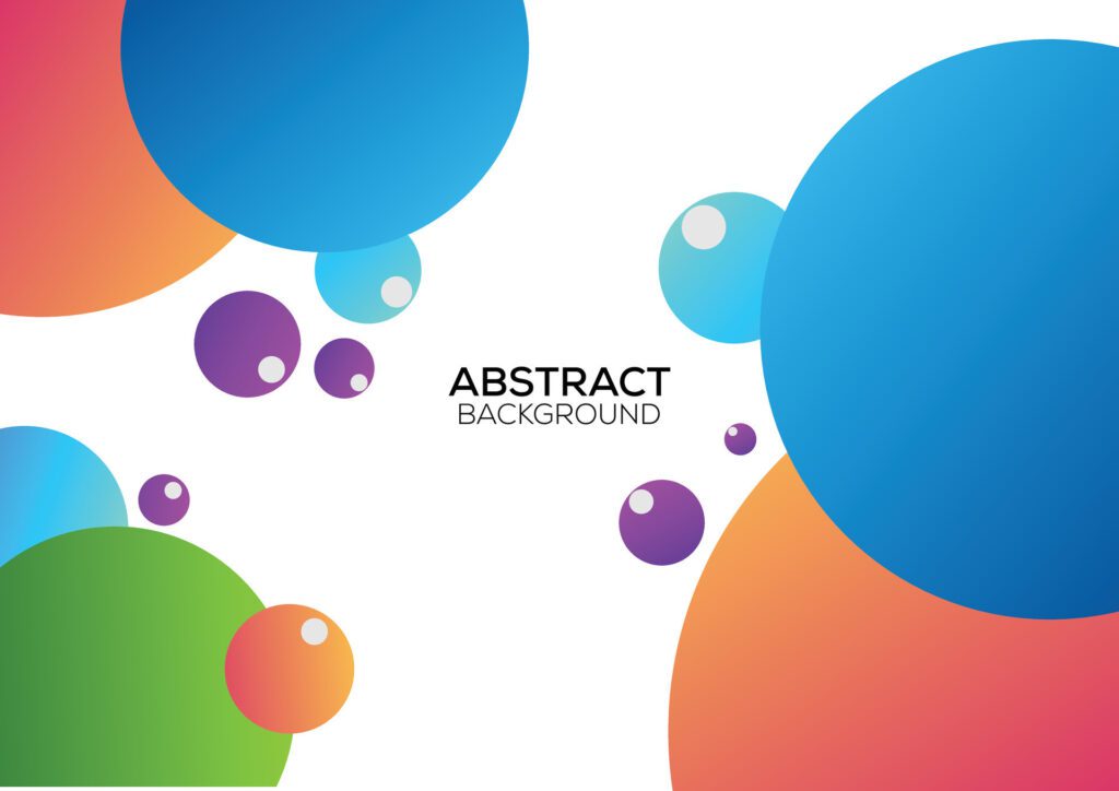 abstract bubble background design gradient Free Vector and Free SVG