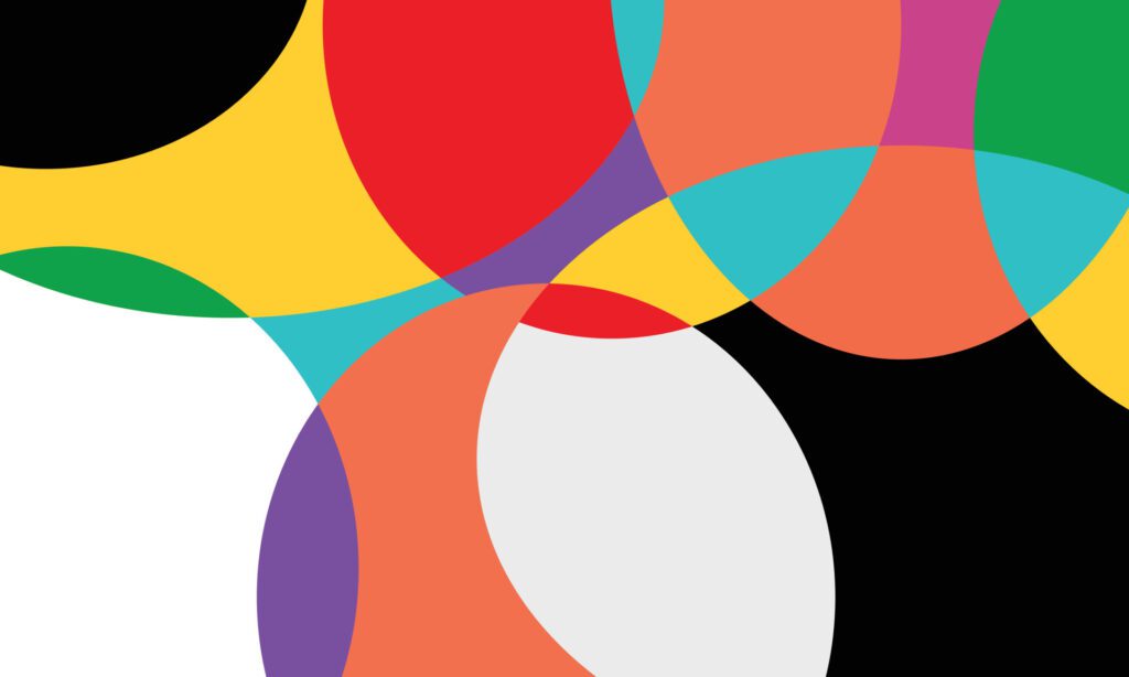 Abstract colorful circle background Free Vector