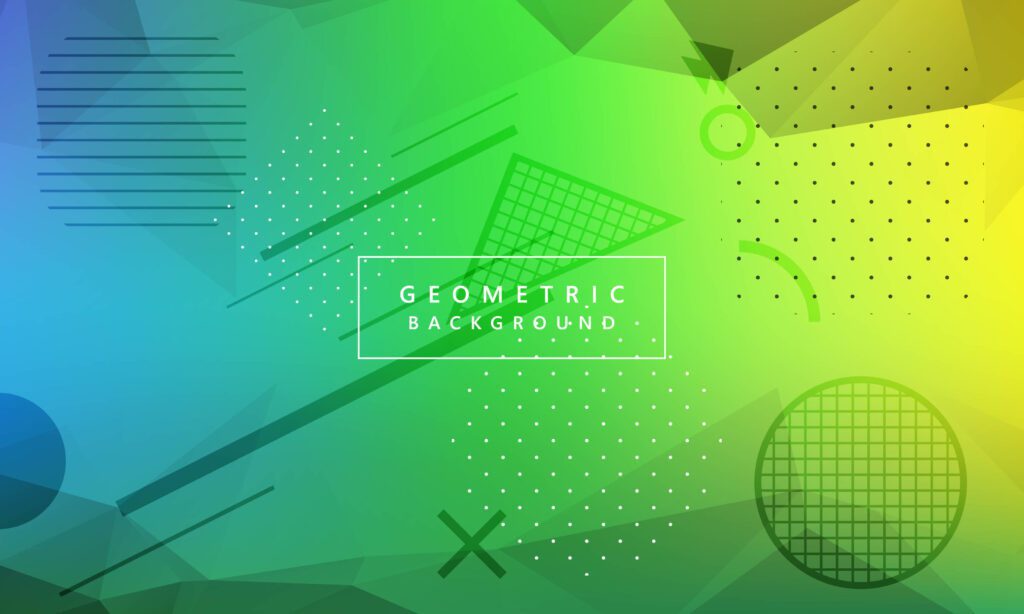 Abstract colorful geometric background vector Free Vector