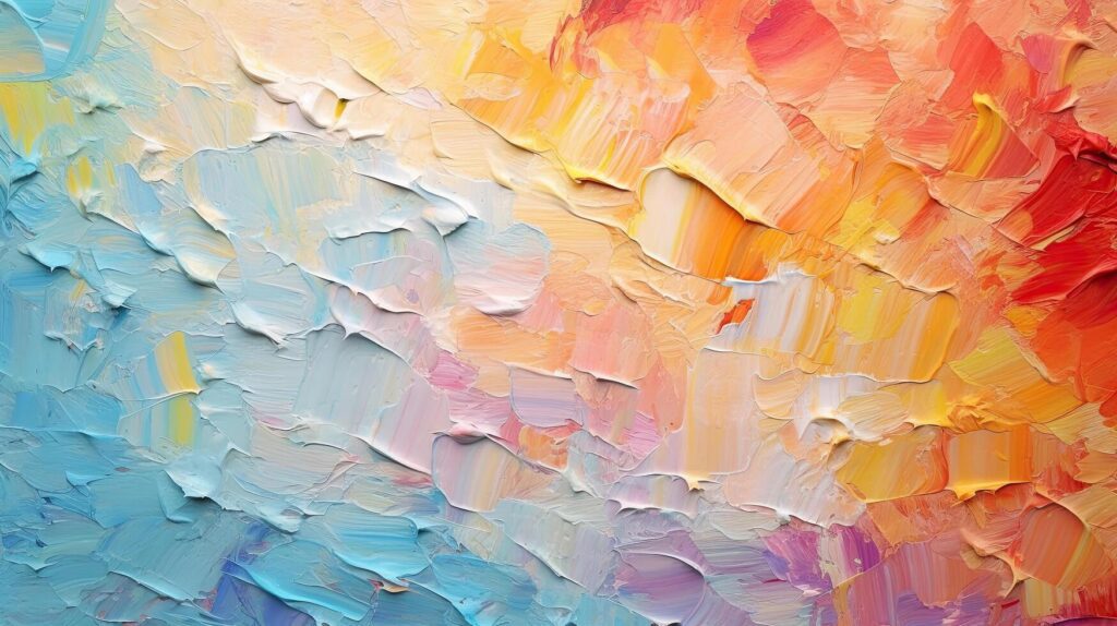 Abstract colorful oil painting background. Illustration Free Photo