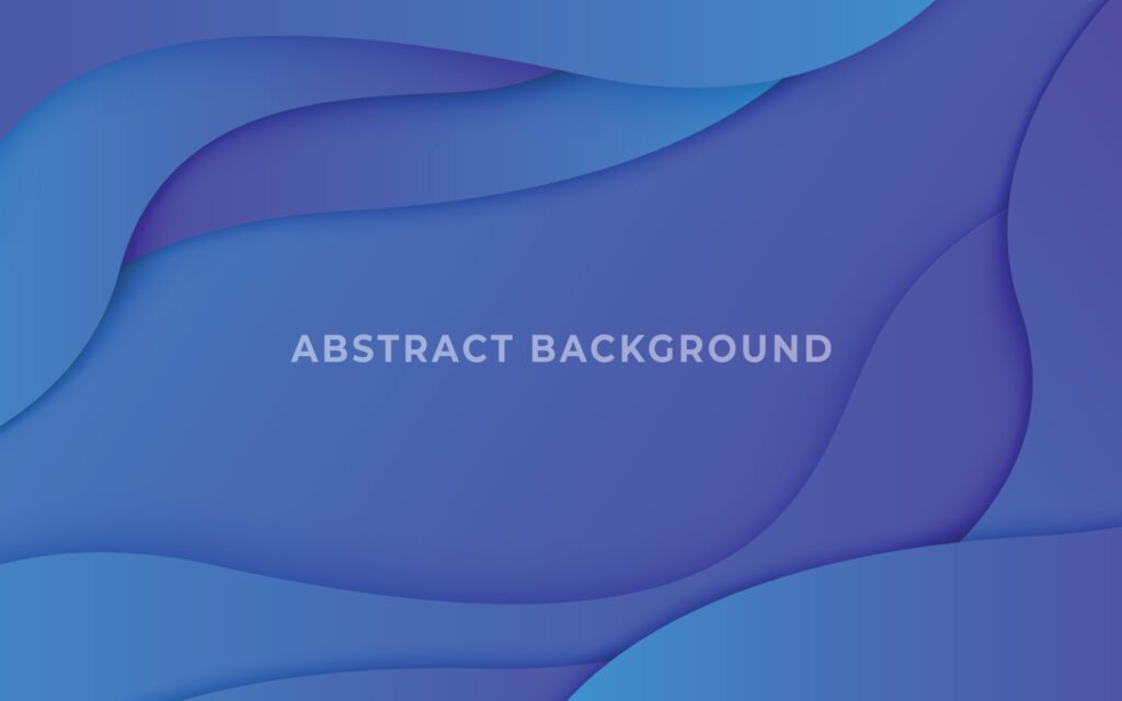 Abstract dynamic fluid modern colorful gradient blue curve background Free Vector