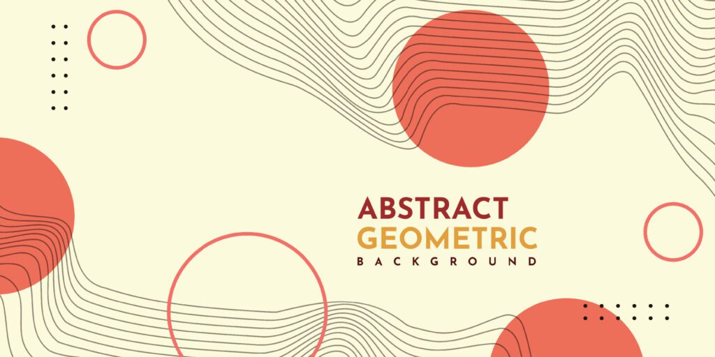 Abstract geometric background illustration template design Free Vector