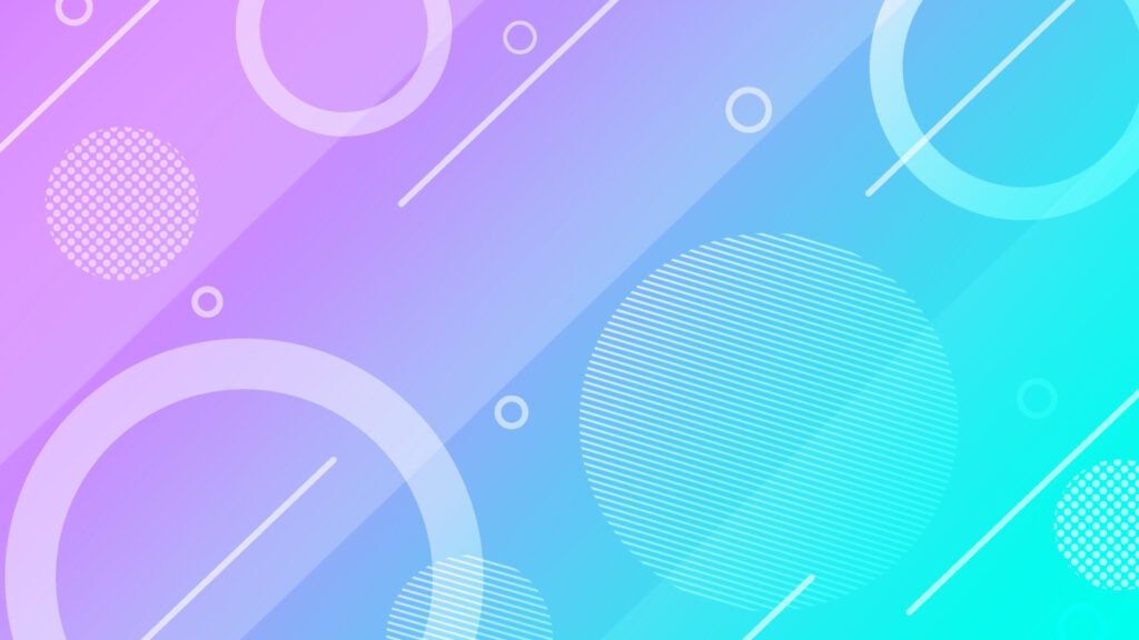 abstract geometric background memphis blue purple gradient colorful template Free Vector