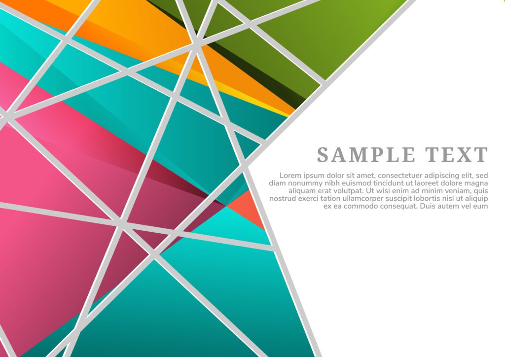 Abstract geometric colorful background Free Vector