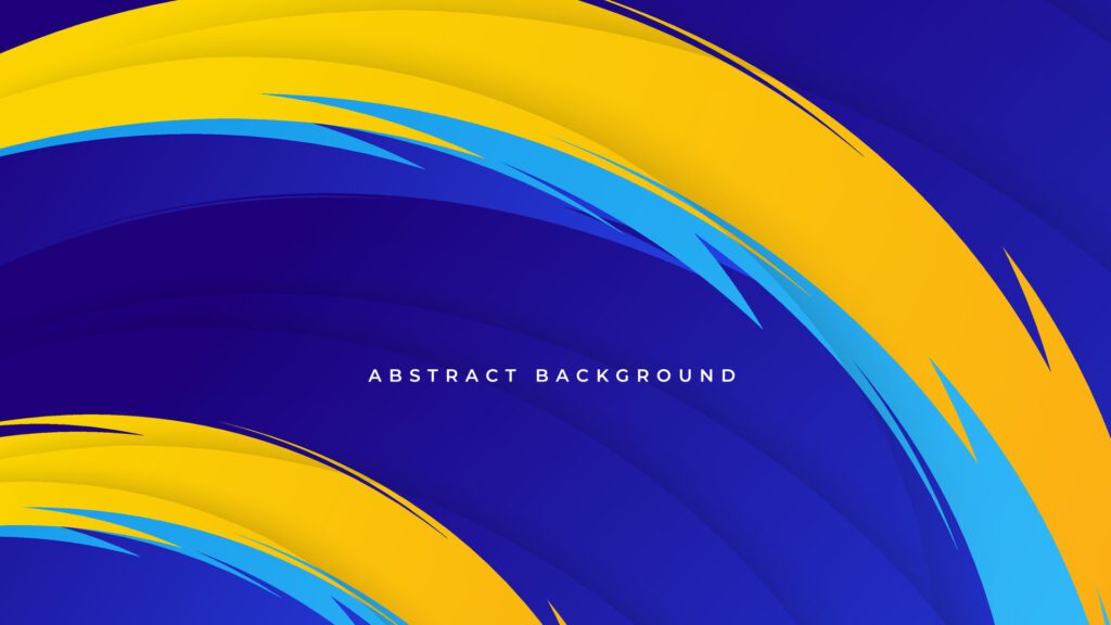 abstract geometric gradient blue and orange background premium vector Free Vector