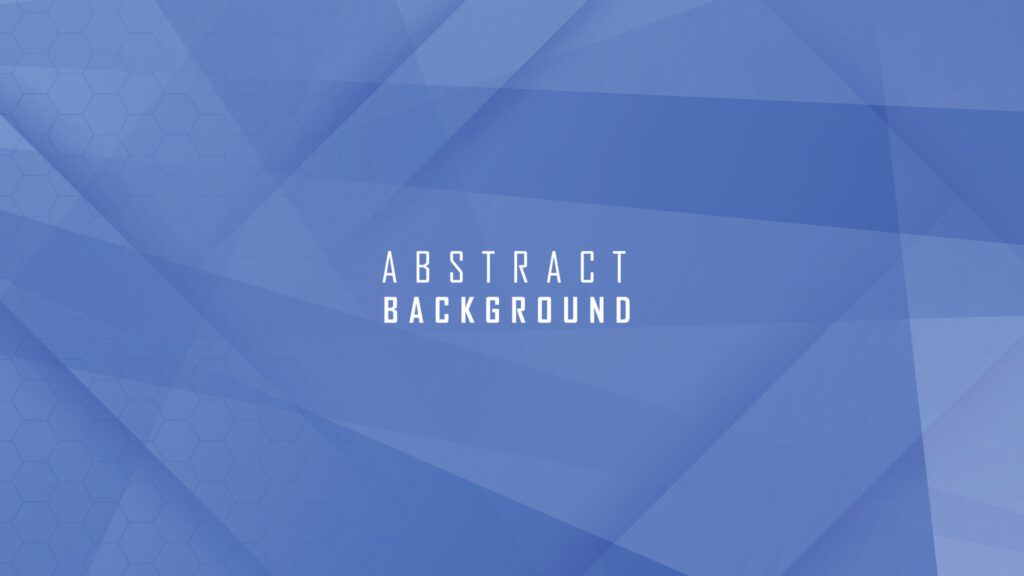 Abstract geometric line shapes on blue background Free Vector