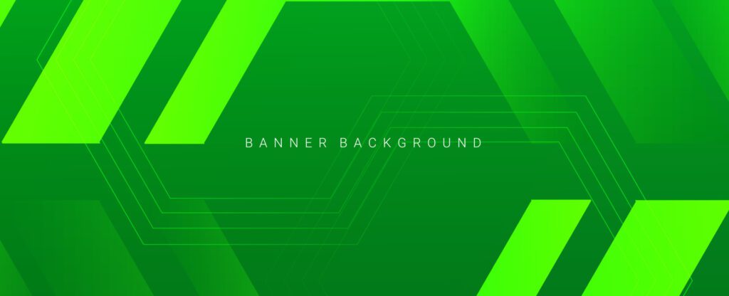 Abstract geometric modern green low hexagon background design Free Vector