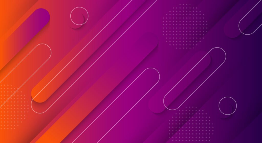 Abstract geometric shape background in dark purple gradation. Free Vector