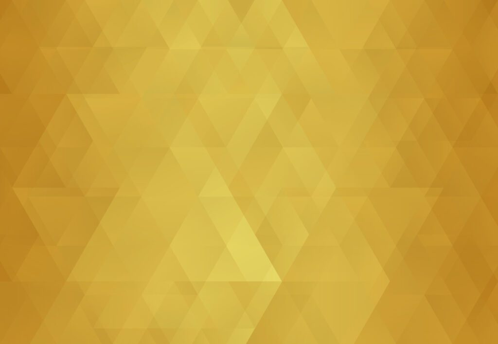 Abstract gold background with triangles Free Vector