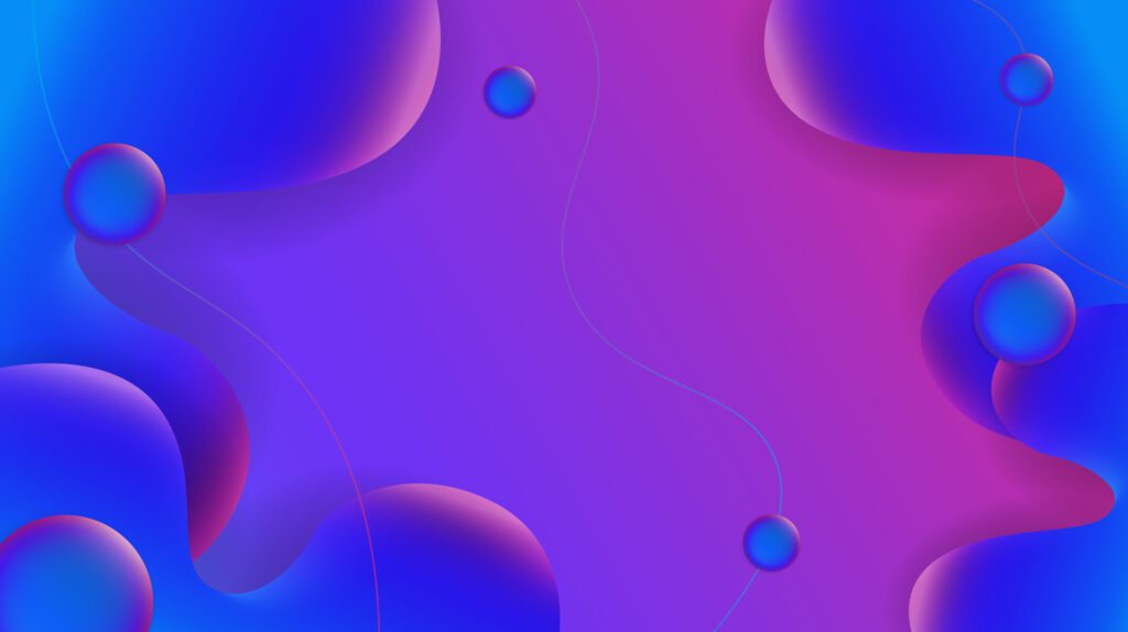 Abstract gradient background with fluid shapes Free Vector