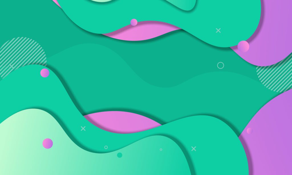 Abstract gradient fluid paper style background. Free Vector