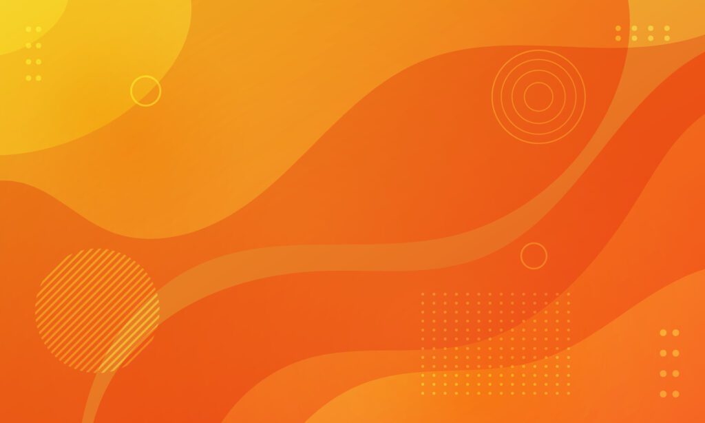 Abstract Gradient orange liquid Wave Background Free Vector