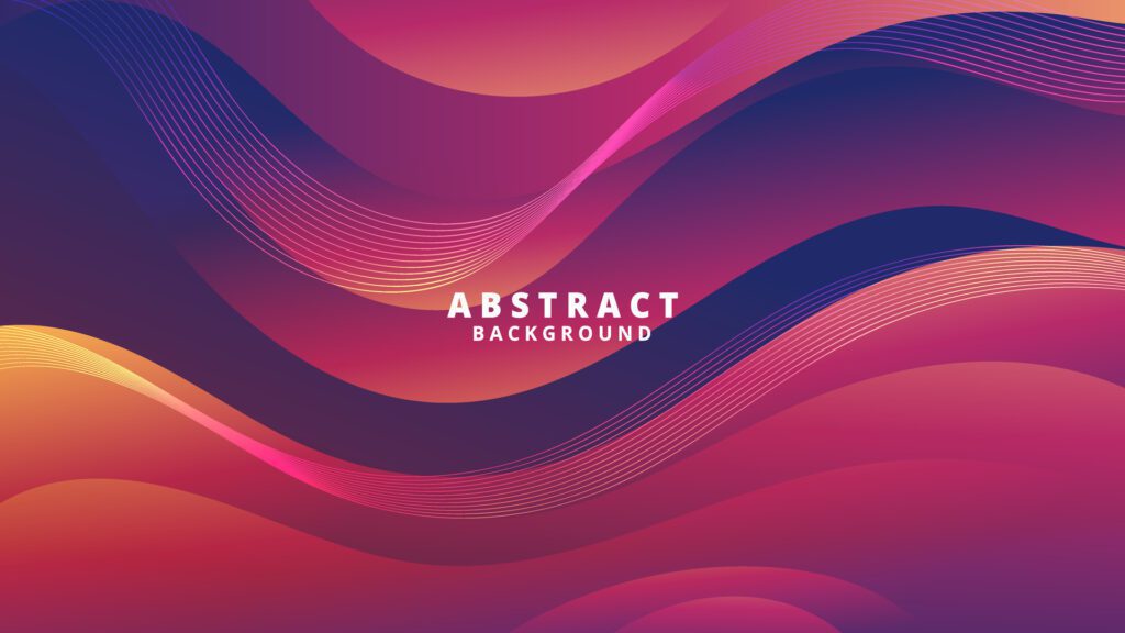 Abstract Gradient red blue liquid Wave Background Free Vector