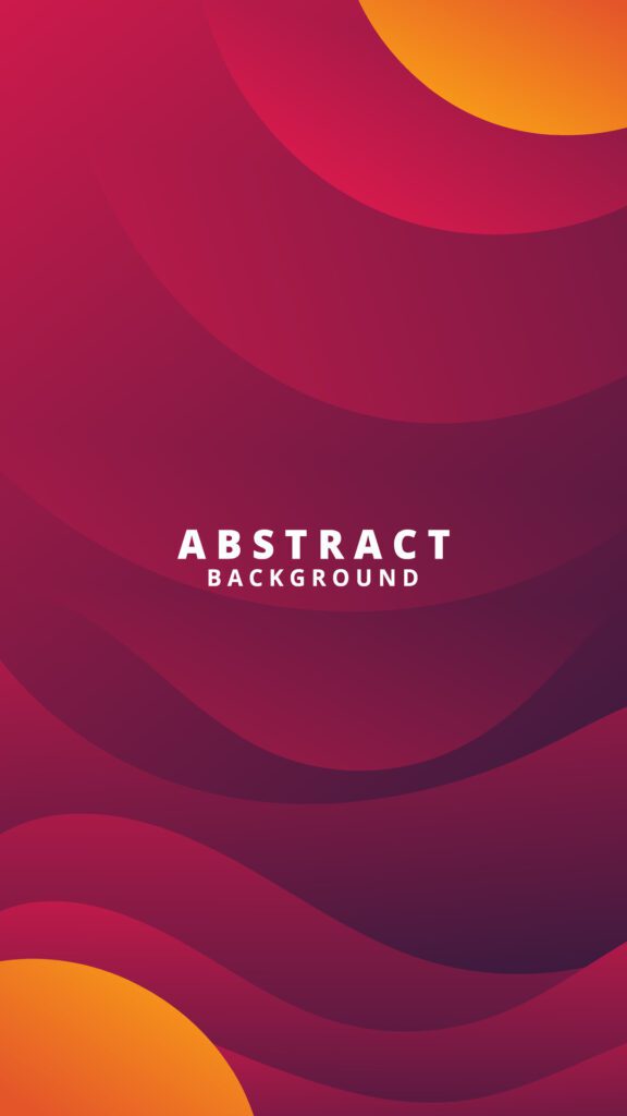 Abstract Gradient red liquid Wave for social media story template Background Free Vector