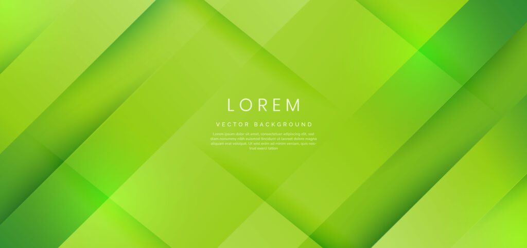 Abstract green gradient geometric diagonal background. Free Vector