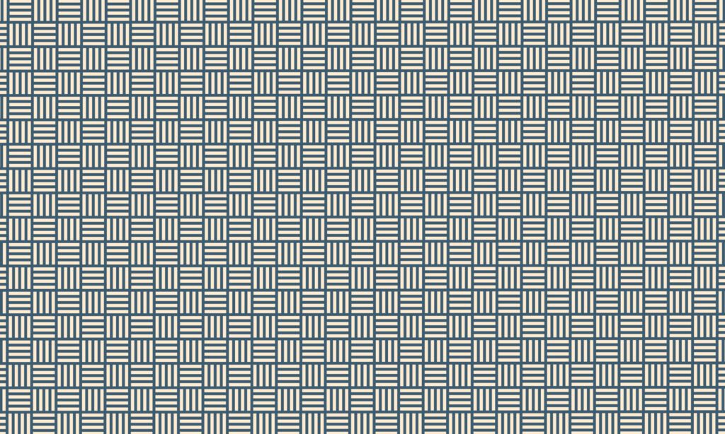 Abstract light yellow rectangle in seamless pattern on blue background. Free Vector