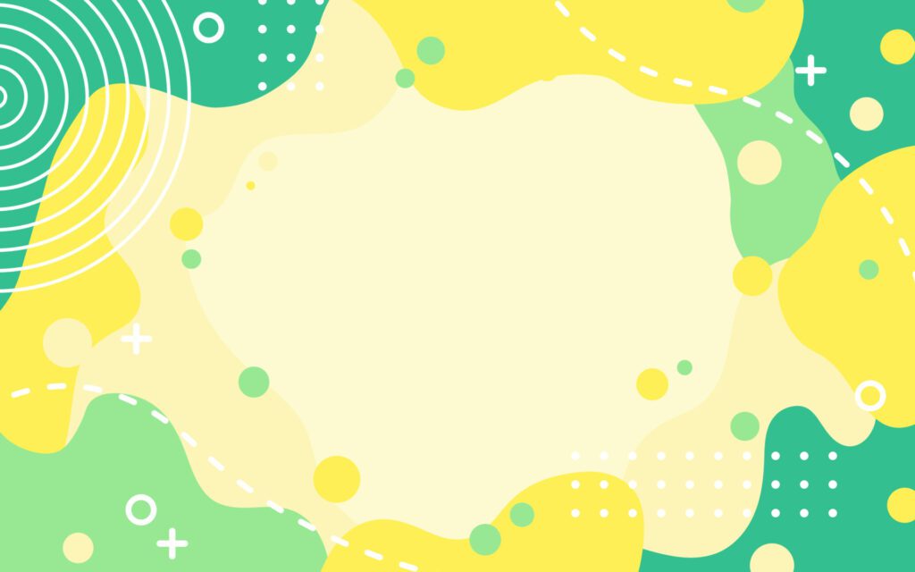 abstract liquid shape memphis style green design background vector illustration Free Vector