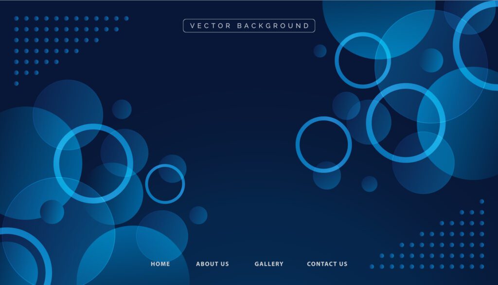 Abstract modern blue circle geometric background Free Vector