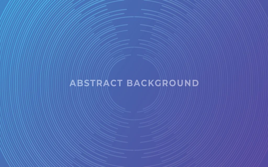 Abstract modern colorful gradient blue background with geometric circle line Free Vector