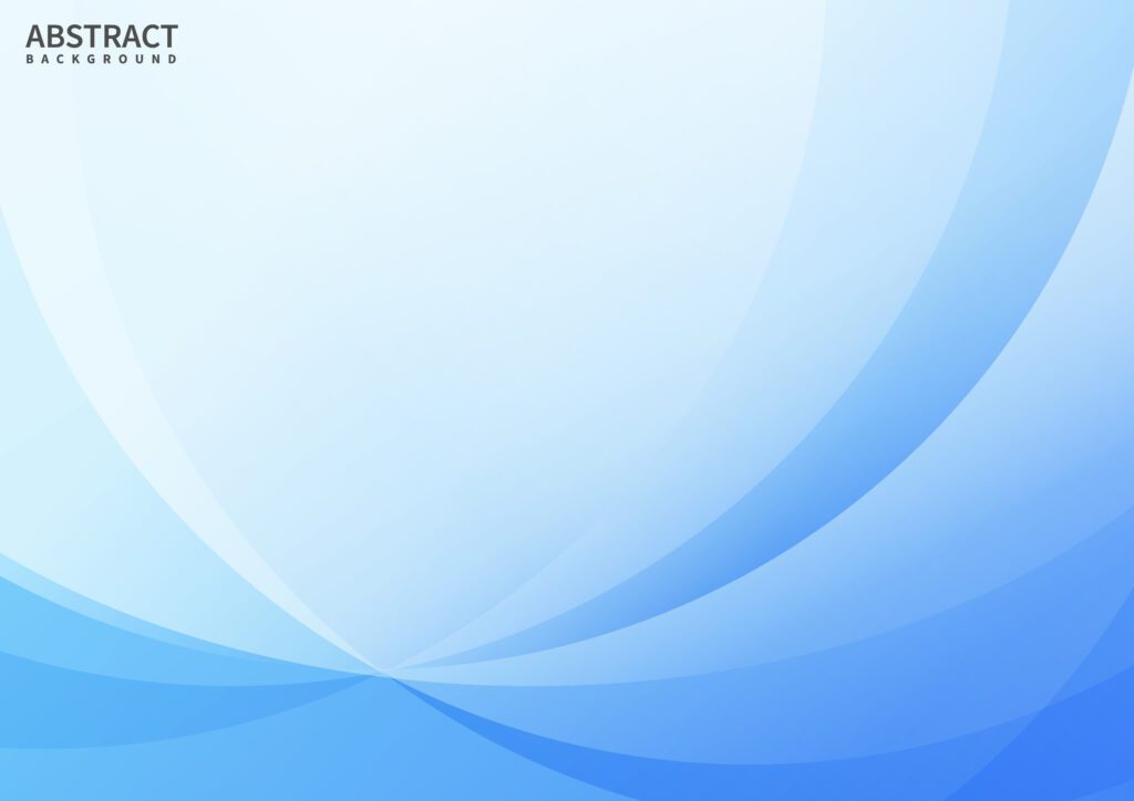 Abstract modern light blue curves element on blue background. Free Vector