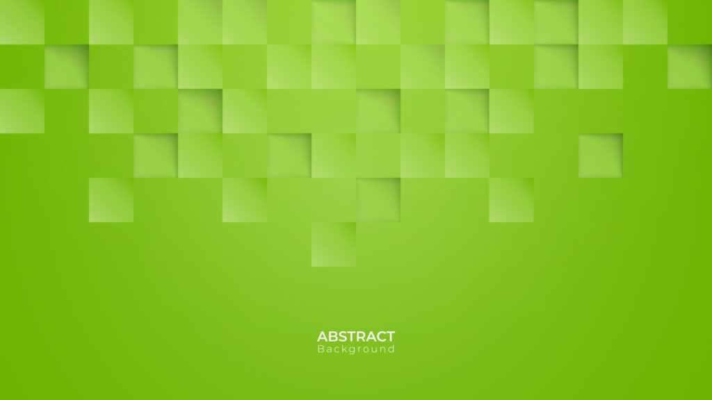 Abstract modern square green background. Pattern geometric texture. vector art illustration Free Vector